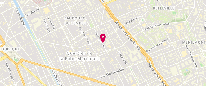Plan de FEVE Morgane, 10 Rue Morand, 75011 Paris
