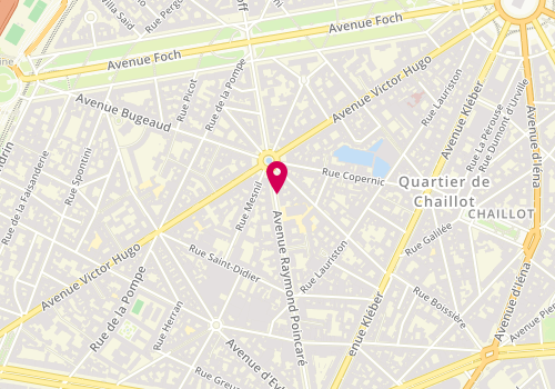 Plan de VAILLANT-MOGA Anne, 76 Avenue Raymond Poincaré, 75116 Paris