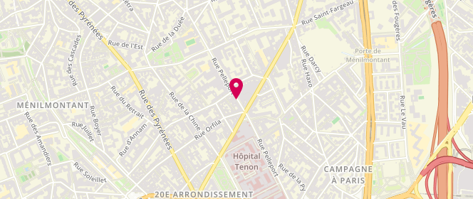 Plan de HAMNY Illias, 77 Rue Pelleport, 75020 Paris
