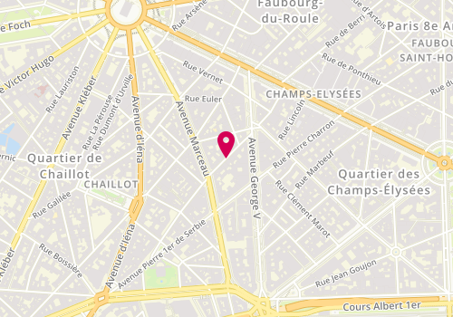Plan de PETIT Arnaud, 8 Rue Quentin Bauchart, 75008 Paris