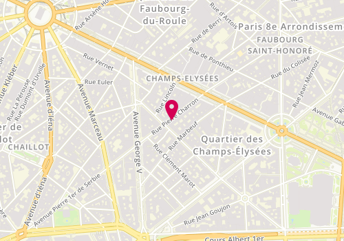 Plan de VALLETEAU DE MOULLIAC Françoise, 58 Rue Pierre Charron, 75008 Paris
