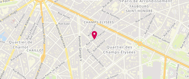 Plan de DE PANISSE PASSIS Jean, 58 Rue Pierre Charron, 75008 Paris