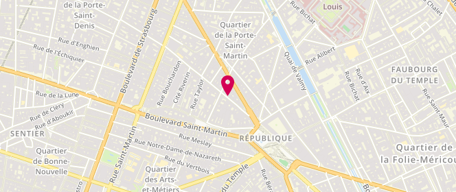 Plan de CAYROLLE Gisèle, 10 Rue du Chateau d'Eau, 75010 Paris