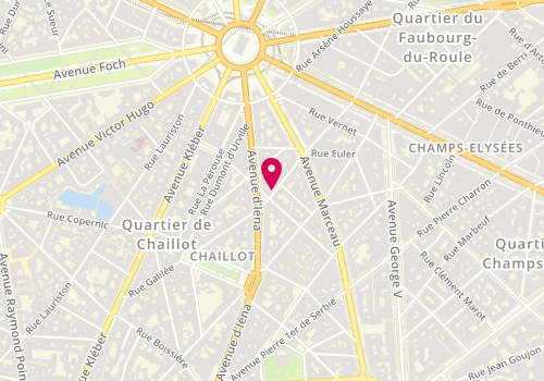 Plan de MAGNANI Mattéo, 37 Rue Galilée, 75116 Paris