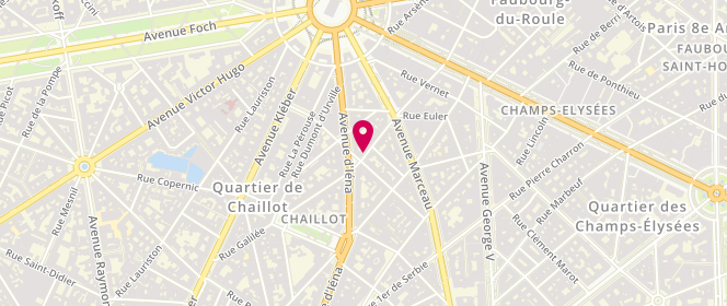 Plan de KOSKAS-BOUBLIL Patricia, 37 Rue Galilée, 75016 Paris