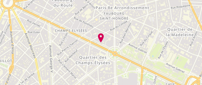 Plan de Docteur Ariel Tolédano, 34 Avenue des Champs Elysées, 75008 Paris