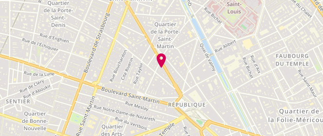 Plan de ABENSUR Yannick, 13 Boulevard de Magenta, 75010 Paris