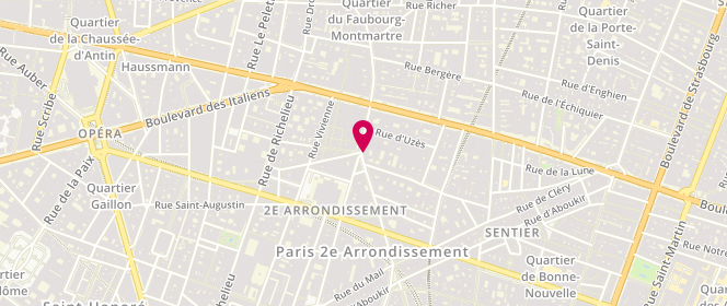 Plan de DEMAILLY Françoise, 160 Rue Montmartre, 75002 Paris