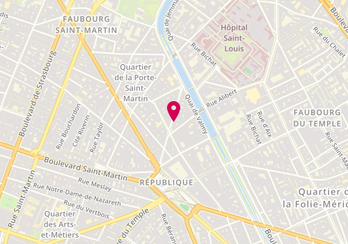Plan de BERTIN Caroline, 18 Rue Beaurepaire, 75010 Paris