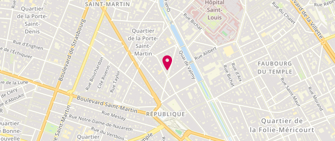 Plan de ABITBOL-GIAOUI Martine, 13 Rue Beaurepaire, 75010 Paris