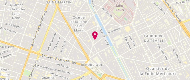 Plan de BELY-TOUEG Natacha, 18 Rue Beaurepaire, 75010 Paris