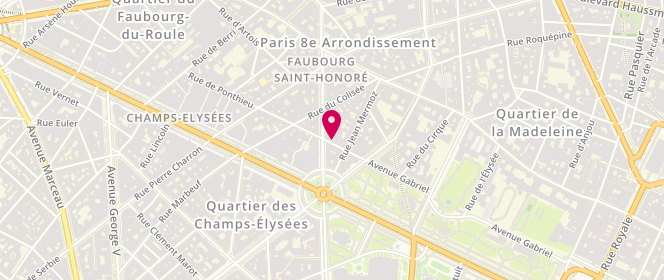 Plan de WIRZ Francesco, 12 Rue de Ponthieu, 75008 Paris