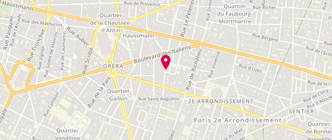 Plan de MEUNIER Frédéric, 20 Rue de Gramont, 75002 Paris