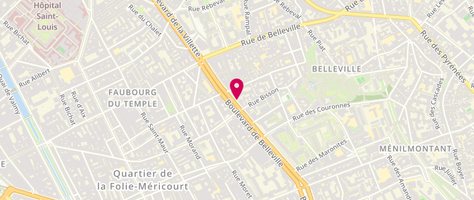 Plan de GIWERC Marc, 100 Boulevard de Belleville, 75020 Paris