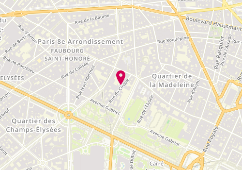 Plan de NGO Philippe, 15 Rue du Cirque, 75008 Paris