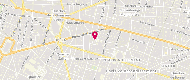 Plan de BENADI Jean, 1 Place Boieldieu, 75002 Paris