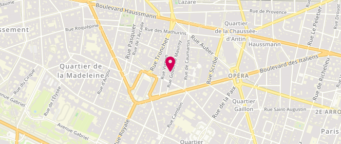 Plan de KUNZE Petra, 11 Rue Godot de Mauroy, 75009 Paris