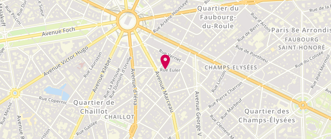 Plan de DALLASERRA Myriam, 16 Rue Euler, 75008 Paris