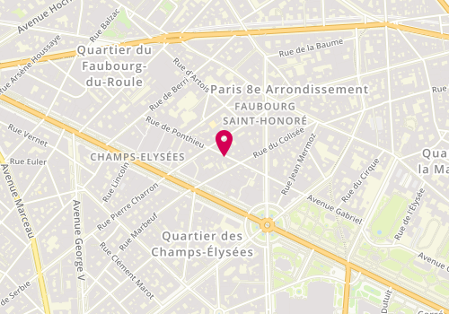 Plan de HAGEGE Joseph, 33 Rue de Ponthieu, 75008 Paris