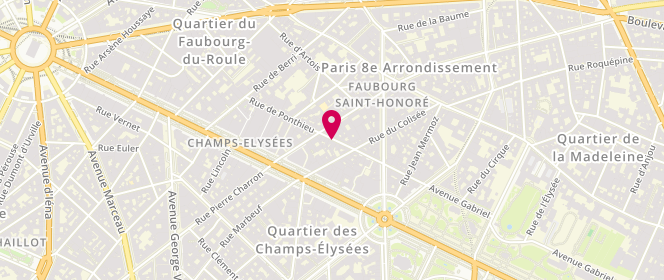 Plan de COHEN-LETESSIER Anny, 35 Rue de Ponthieu, 75008 Paris