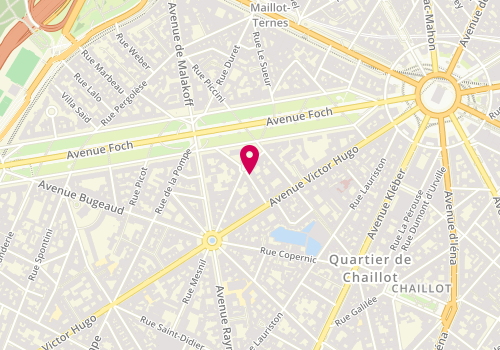 Plan de STROESCU Monica Magdalena, 10 Rue Leroux, 75116 Paris