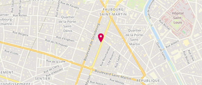Plan de ADOUARD Françoise, 59 Rue du Faubourg Saint Martin, 75010 Paris