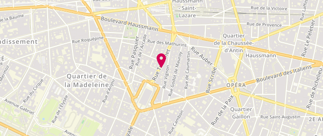 Plan de AMAR Jean-Albert, 12 Rue Tronchet, 75008 Paris