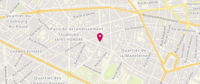 Plan de FAIN Gérald, 32 Avenue Matignon, 75008 Paris