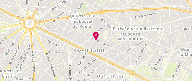 Plan de CHPINDEL-BRUNO Myriam, 59 Rue de Ponthieu, 75008 Paris