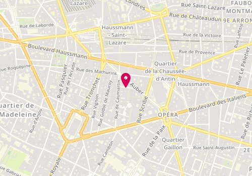 Plan de SEDRATI Fadila, 9 Rue Boudreau, 75009 Paris