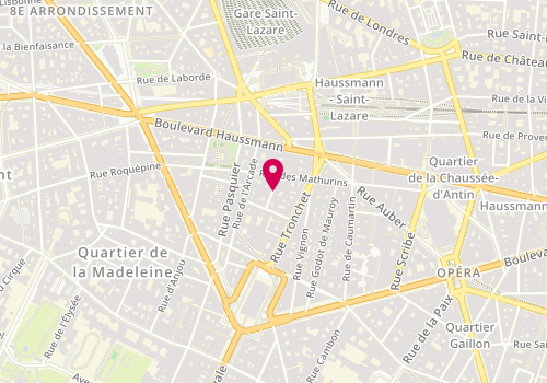 Plan de GUTHMANN Yvette, 6 Rue Greffulhe, 75008 Paris