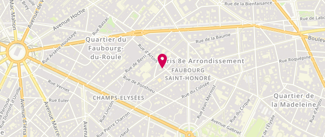 Plan de CHONG-SIT Didier, 11 Rue d'Artois, 75008 Paris