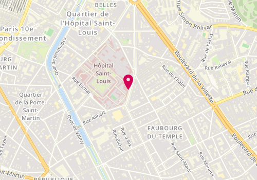 Plan de VOISIN Charlotte, 1 Avenue Claude Vellefaux, 75010 Paris