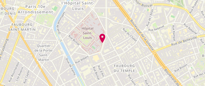 Plan de BALLIS-BERTHIOT Pavlina, 1 Avenue Claude Vellefaux, 75010 Paris