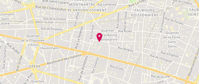 Plan de PLUVINAGE Lucie, 13 Rue de la Grange Bateliere, 75009 Paris
