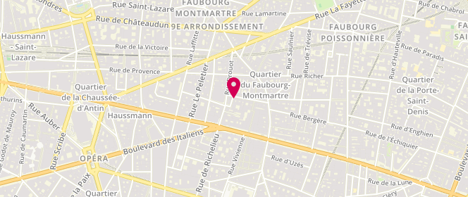 Plan de PETITHOMME-FEVE Annaïk, 1 Rue Rossini, 75009 Paris