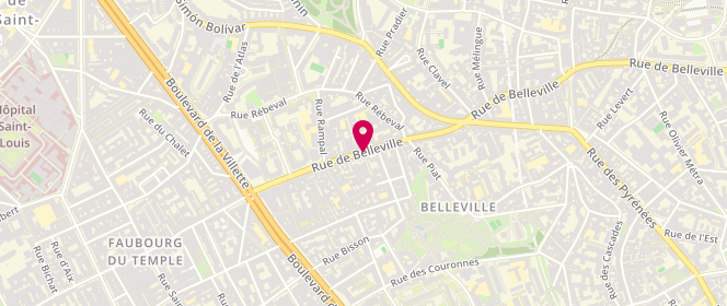 Plan de TRAN Ky, 48 Rue de Belleville, 75020 Paris