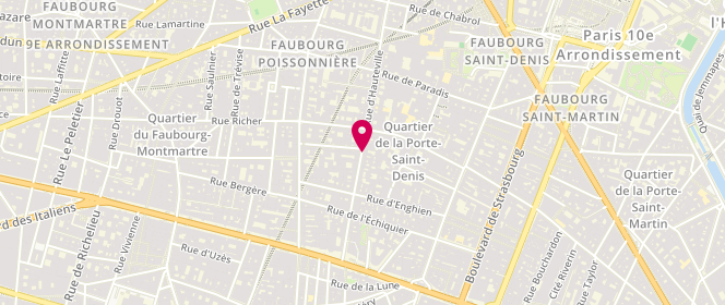 Plan de TANGER Chantal, 36 Rue d'Hauteville, 75010 Paris