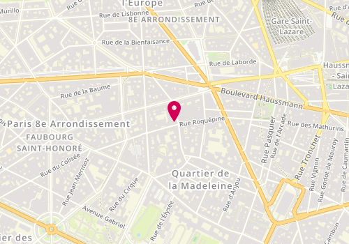 Plan de BONNAIRE Yossi, 2 Rue de Penthievre, 75008 Paris