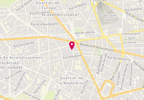 Plan de HRYNCHYSHYN Nataliya, 29 Bis Rue d'Astorg, 75008 Paris