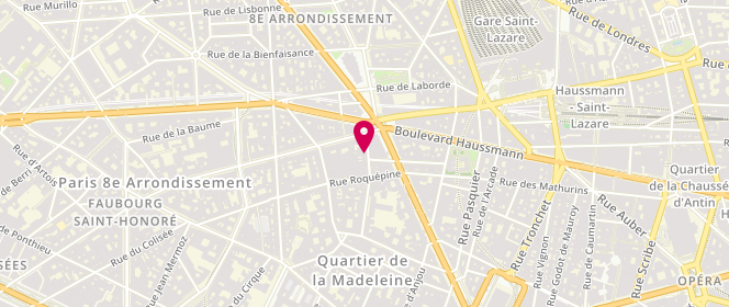 Plan de CARVES Jean Baptiste, 29 Bis Rue d'Astorg, 75008 Paris