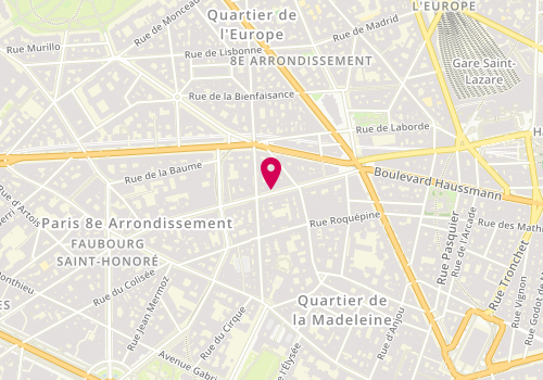 Plan de VARILLE Venance, 20 Bis Rue la Boétie, 75008 Paris