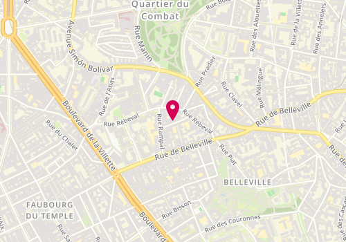 Plan de MARTINEZ Gilles, 10 Rue du General Lasalle, 75019 Paris