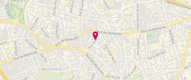 Plan de DEGAEY Isabelle, 27 Rue Levert, 75020 Paris