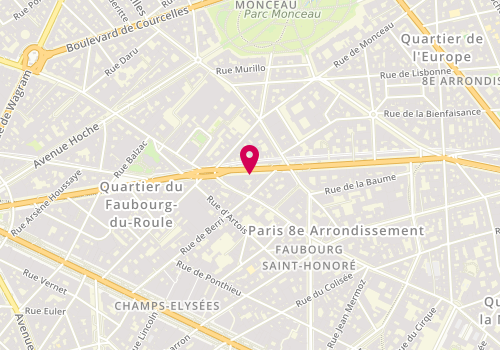Plan de GUIRETTE Monique, 169 Boulevard Haussmann, 75008 Paris