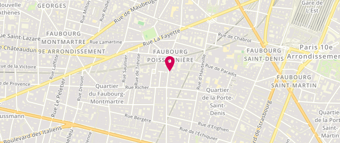 Plan de SIMON Laurianne, 56 Rue du Faubourg Poissonniere, 75010 Paris