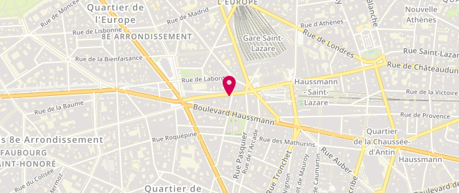 Plan de PERROTE Gabriel, 13 Rue de la Pepiniere, 75008 Paris