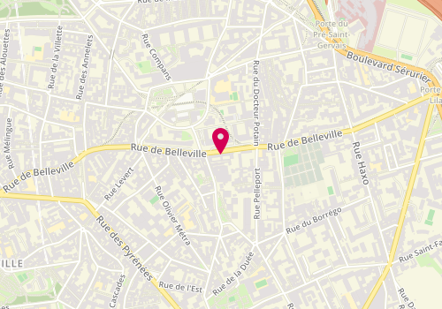 Plan de REMILI Salima, 218 Rue de Belleville, 75020 Paris