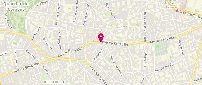 Plan de BIANCARELLI Philippe, 162 Rue de Belleville, 75020 Paris