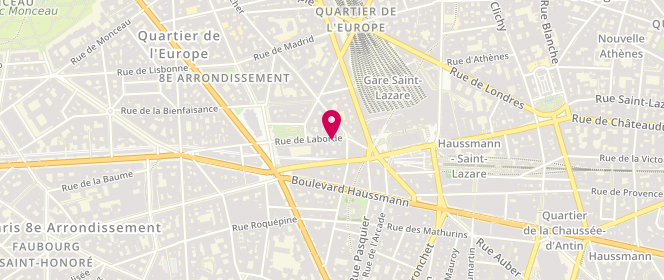 Plan de MEUNIER Philippe, 7 Rue de Laborde, 75008 Paris